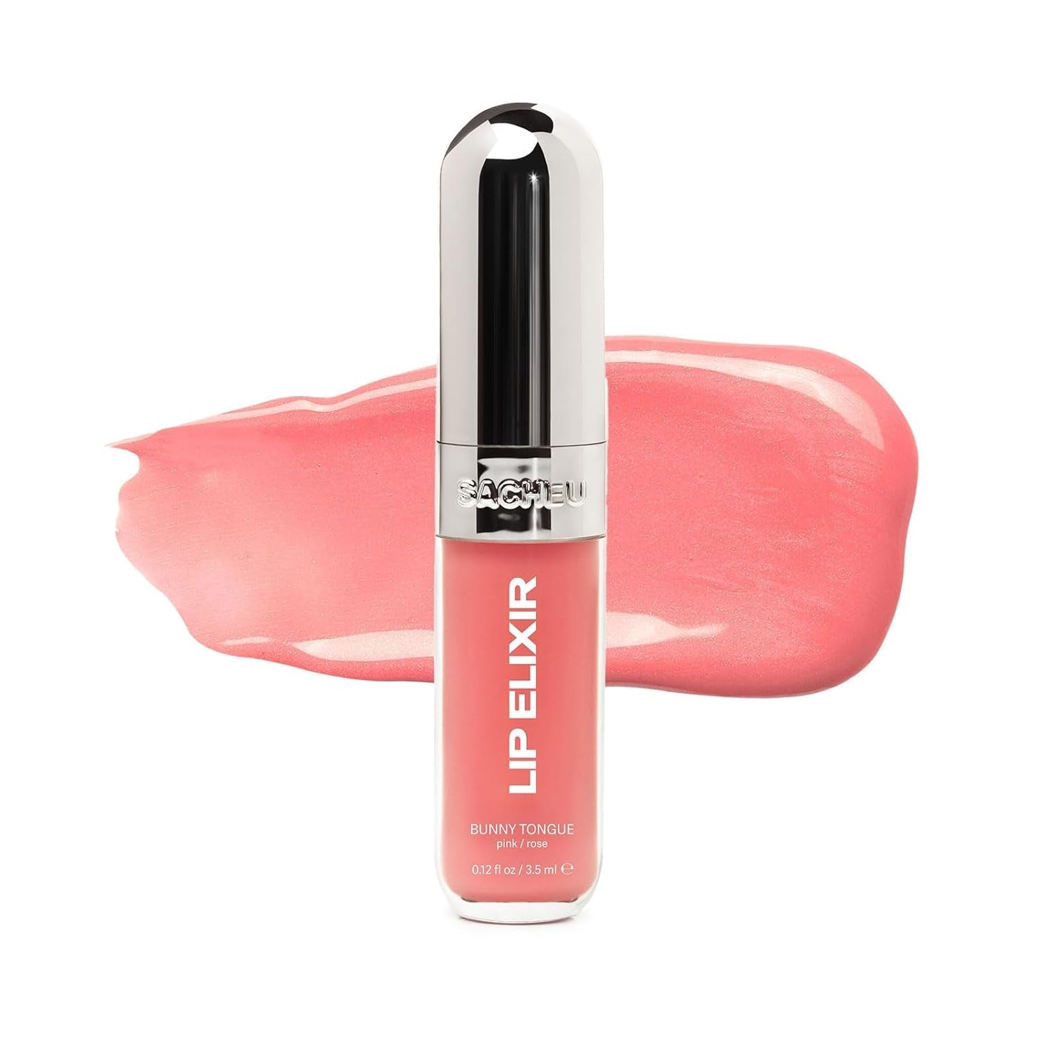 Nourishing, High-Shine Lip Gloss with Hydrating Oils (Sheer Pink)